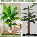 Big Faux Tropical Bananas Trees Tall Artificial Banana Tree Indoor Outdoor Realistic Floor Plant Large Fake Plants for House Home Living Room Office Front Porch Decor Outside Patio para decoracion