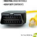 OHP ENET Bimmercode OBD2 Cable for BMW F- Series Coding | E SYS ISTA+ ICOM Bootmod3 Bimmerlink OBD | Heavy Duty Cable