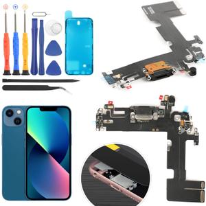 Replacement for iPhone 13 Charging Port Dock Connector for iPhone 13 Charging Port Replacement USB Charger Board Flex Cable Assembly Accessories with Repair Tools