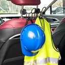 InnovTools Five Hook Hard Hat Holder for Truck Seat Heavy Duty Metal Hard Hat Accessories Holder for Truck SUV Car Seat to Keep Helmet Safety (Five Hook, 2)