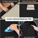 IOHOUZE Washable Area Rug 3x5 Non Slip Rubber Backed Woven Rugs for Entryway Rugs Indoor Outdoor Doormat Throw Rug Floor Carpet for Entrance Kitchen Front Door, Black/Grey