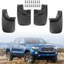 Mud Guard fit for Toyota Tacoma Pickup 2005-2015, No Drilling Required Splash Guards Bendable Mud Guard for Car,Front & Rear 4PCS MudFlaps