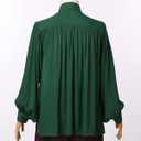 GRACEART Pirate Shirt Men Vampire Renaissance Shirts Victorian Ruffled Medieval Costume Cotton Linen Shirt (X-Small, Green)