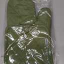 Oven Mitts and Pot Holders 4 pcs Set,High Heat Resistant 500 Degree Extra Thicken Long Kitchen Cotton Oven Glove for Cooking (12 Inch,Green)