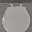 Mayfair Caswell Modern Slow Close Toilet Seat, Durable Plastic, Round, White