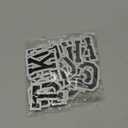 Jongdari Iron on Letters, 52 Pcs Alphabet Patches with Ironed Adhesive, Decorate Repair Patches for Shirts Jackets Hats Jeans Shoes Bags(Black)