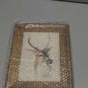 icheesday 6x8 Wood Picture Frames, Rustic Photo Frame with Real Glass Front,Wall Hanging and Tabletop Standing,Vertical or Horizontal Display (Brown)