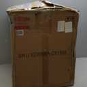 Kante 21.7" H Rusty Tall Planter, Large Outdoor Indoor Decorative Pot with Drainage Hole and Rubber Plug, Modern Round Style for Home and Garden