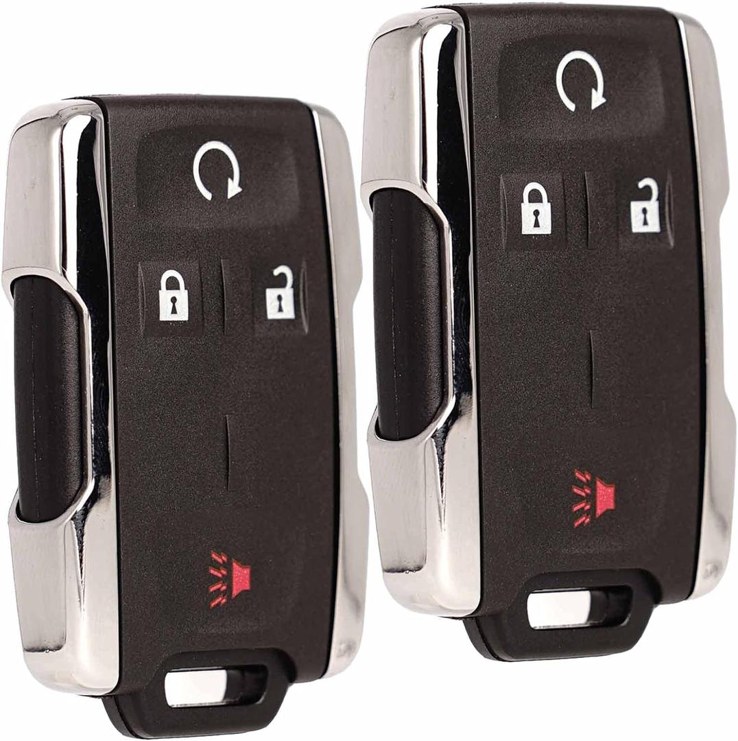 Machanmagic Key Fob Replacement Compatible for Chevy Silverado GMC Sierra 1500 2500 HD 3500 HD 2014-2020 Chevrolet Colorado GMC Canyon 2015-2021 Car Keyless Entry Remote Start Control 2 Sets