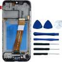 for Samsung Galaxy A01 2020 Screen Replacement SM-A015 A015T A015T1 A015V A015U A015R4 S111DL LCD Screen Display Touch Digitizer Assembly with Frame Replacement Black 5.7"