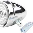 Headlight, 6 LED Light Vintage Front Light Headlight Flashlight Headlamp with Bracket (Silver)
