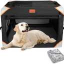 Collapsible Dog Crate-Portable Dog Crates for Large Dogs,4-Door Portable Pet Travel Crate,Sturdy/Breathable/Comfortable,Indoor & Outdoor & Car Back Seat;Soft Dog Blanket(36 x25) Large.