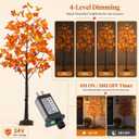 5FT LED Lighted Maple Tree 2-Pack for Indoor Outdoor Home Décor