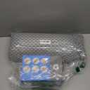 5 STARS UNITED Knee Pillow for Back Sleeping – Memory Foam Cushion for Sciatica Pain Relief – Under Leg Support for Sleeping on Back – Half Moon Bolster for Bed, Gray