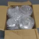 100 Pack 16 oz Disposable Plastic Cups with Lids and Straws, Clear Party Coffee Cups for Cold Beverages, Smoothies, Iced Coffee, and Leak-Proof, BPA-Free