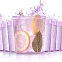 Liacere Plastic Drinking Glasses (Set of 12) 14 oz Purple Plastic Glasses ColorsKitchen Water Glasses Cup, Bar Tumbler Glassware Set for Beer, Juice, Cocktail, Whiskey, Milk for Valentines Day