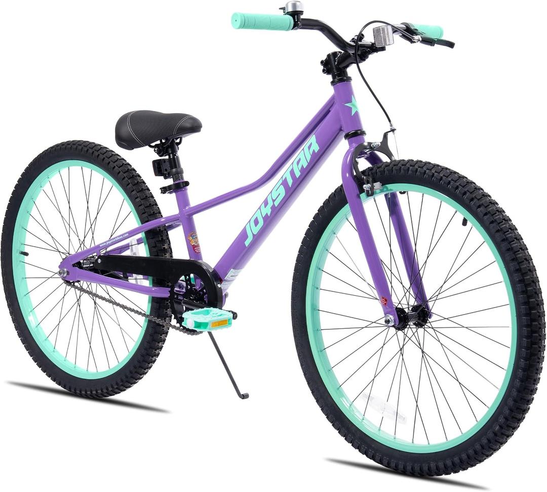 JOYSTAR NEO 24" Kids Mountain Bike for Boys Girls 5-12 Years, 24 Inch with Kickstand