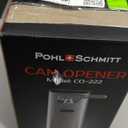 POHL SCHMITT Electric Can Opener with Knife Sharpener and Bottle Opener (Silver)