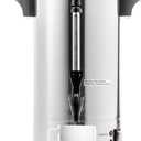 SYBO SR-CP-50B Commercial Grade Stainless Steel Percolate Coffee Maker Hot Water Urn for Catering, 50-Cup 8 L, Metallic