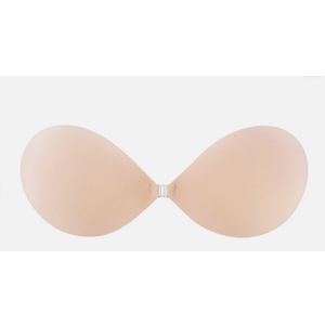 Fabric Adhesive Bra 541. Beige, D Cup