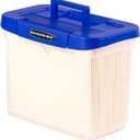 Bankers Box Heavy Duty Portable Plastic File Box with Hanging Rails, Letter, 1 Pack (0086304)
