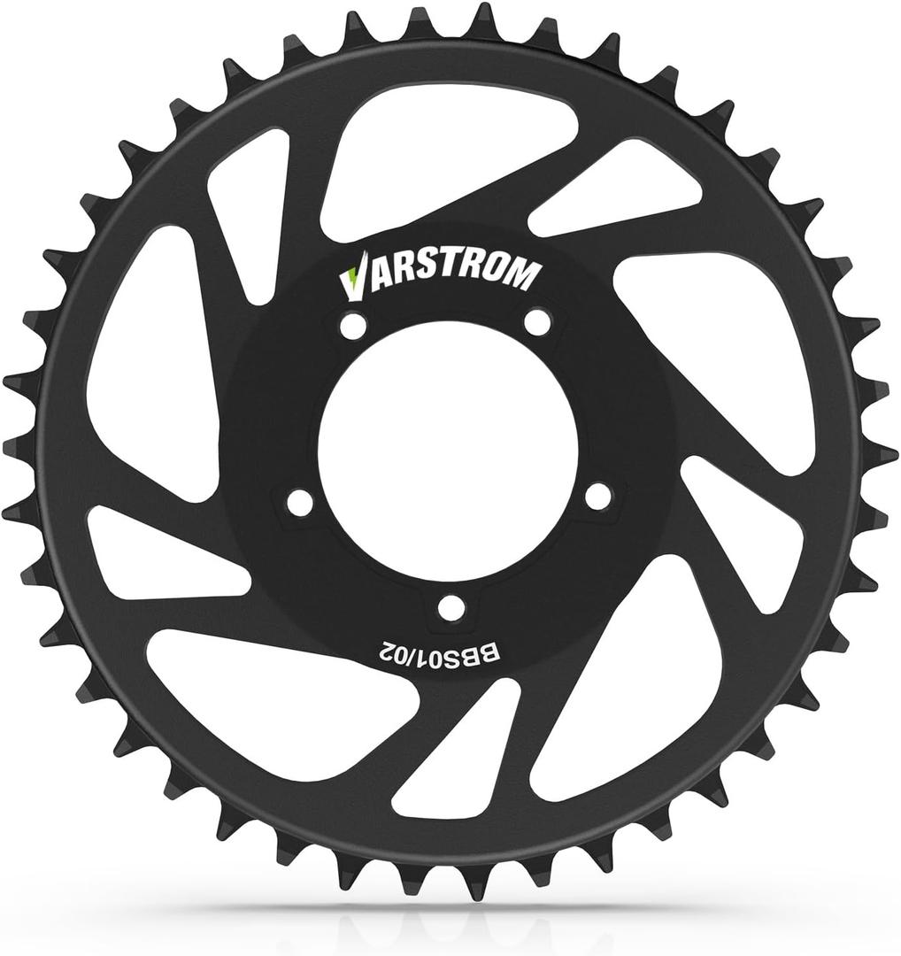 Chainring for BAFANG Mid Motor:36T 42T Sprocket for BBS02B BBS01B Mid Drive Kit,Black Aluminum Alloy Chain Wheel for BAFANG 250W/500W/750W Electric Bike Conversion Kits