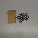 uxcell Spring O Rings, Trigger Round Snap Buckle, DIY Accessories Spring Keyring Buckle for Keychains Purse and Handbag (13mm, Black)