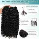 Human Crochet Hair for Black Women 60g 18 Inch Curly Crochet Real Human Hair Lightweight Feather Human Crochet Hair Invisible Tangle Free Wet and Wavy Crochet Hair Extensions for Braiding