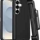 for Samsung Galaxy S25 Plus Case with Belt Clip Holster,[2 Screen Protector & Kickstand] Heavy Duty Rugged 3-Layer Military Grade Drop Protection Cases,Shockproof Protective Phone Cover 6.7"(Black)