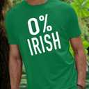 MAIHUN Mens St Patricks Day Shirts St Paddys Four Leaf Clover Shirt Shamrock Irish Holiday Tshirt (Green, L)