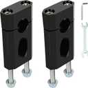 Mini Bike Handlebar Risers 7/8 22mm Bike Handlebar Riser Replacement for Coleman BT200X CT200U-EX Trailmaster MB200 Mega Moto 80 105 Razor MX650 Apollo SSR 110 125 Dirt Pit Bike Motorcycle Part (black)