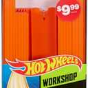 Hot Wheels Toy Car Straight Track Set with 37 Component Building Parts & 1:64 Scale Vehicle