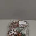 LLGT Christmas String Lights 5.7ft LED Copper Wire Light Christmas Tree Decorative Lights with Red Berry and Leaves Battery Operated Fairy String Lights Indoor Outdoor Christmas Decorations