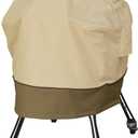 Classic Accessories Veranda Water-Resistant 22 Inch Kamado Ceramic BBQ Grill Cover (22"DIA (with side tables) x 40"H, Pebble/Bark/Earth)