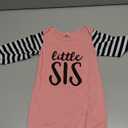 AMAWMW Newborn Baby Girl Little Sister Sleeper Gown Stripe Long Sleeve Nightgown Pajamas Gifts Stuff Essential Outfit, 70