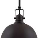 Kira Home Belle 9" Contemporary Industrial Pendant Light, Adjustable Length + Shade Swivel Joint, Oil-Rubbed Bronze Finish