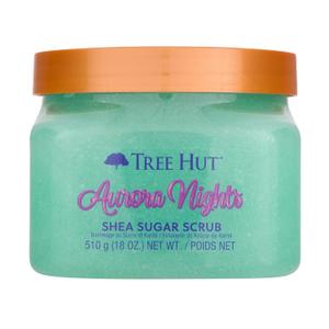 Tree Hut Aurora Nights Shea Sugar Scrub, Exfoliating, Hydrating & Moisturizing Body Scrub with Shea Butter & Nourishing Essential Oils, Smooth & Soften Skin, 18 oz