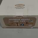 Joyreal Wooden Noah's Ark Toy for 1 Year Old Baby Boy and Girl Baptism Gift - Neutral Color Montessori Educational Toy with Animal Shape Sorter - Christian Toys for Toddler 1-3 Christmas Birthday Gift