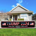 Trump 2024 Banner 120"" x 20"" Decorations Take America Back Yard,Flag 60x35,  2 Pcs