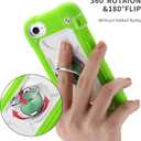 for iPhone 8 Plus/7 Plus Case,iPhone 6 Plus Case/iPhone 6s Plus case 5.5 Inch with Ring Stand, with 2 Pack Glass Screen Protector Heavy-Duty Grade Phone Cover (Guava)