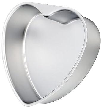 Nuogo  Heart Shaped Cake Pans 8 Inch Aluminum Heart Cake Pans Funny Cake Tins for Baking DIY Mold Tool for Kitchen Birthday Wedding