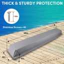 ORLANG 36"/48"/59"/72" Dock Bumpers,Dock Fenders with Stainless Steel Screws,Boat Dock Bumpers,Dock Post Bumper for Docking Edges, Piling, Vertical Poles, Horizontal Decks or Piers(Multiple Colors), 48 In-1Pack