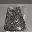 Women's Boho Summer Floral Short Sleeve Mini Dress Bow V Neck A Line Short Dresses (Black, L)