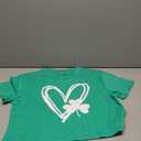Funny St Patricks Day Shirt Women(Green L)