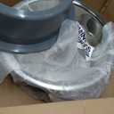 Booche Round High-Sided Stainless Steel Cat Litter Box,Stainless Steel Litter Box with Lid,Extra Large Box,Easy-to-Clean Metal Litter Pan for Cats