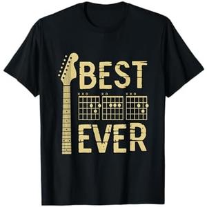 Guitarist Father Best Dad Ever D A D Chord Gifts Guitar T-Shirt large