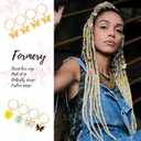 WILLBOND 18 Pieces Colorful Butterfly Hair Jewelry for Braids Gold Braid Hair Rings Clips Christmas Xmas Gifts Lock Dreadlock Braid Charms for Women Jewelry Summer Accessories(Classic Style)