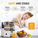 Dual-Head Electric Citrus Juicer, Electric Orange Juicer Machine with Built-in Cutter & Cleaning Brush, Portable Lemon Squeezer One Button Easy to Use for Kitchen