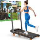 2025 Upgrade Walking Pad Treadmill with 8% Incline & Handle Bar, Walking Pad 3.5HP 300+ LB Capacity, Small Treadmill for Home Office, Under Desk Walking Pad Compact, 0.6-6mph, with Remote, Smart App