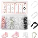 70PCS Fuel Line Clips Replacement Kit,7 Size Includes 5/16" & 3/8" Fuel Line Clamps OEM# 22717568/93740718,Brake Hose Clip Set as Car Accessories Compatible with Ford/Chrysler/GM